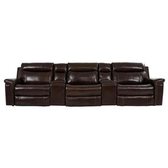 Billy Joe Home Theater Leather Seating with 5PCS/2PWR