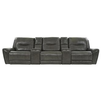 London Home Theater Leather Seating with 5PCS/2PWR