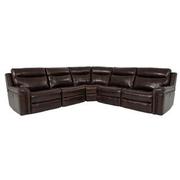 Billy Joe Leather Power Reclining Sectional with 5PCS/2PWR  main image, 1 of 9 images.