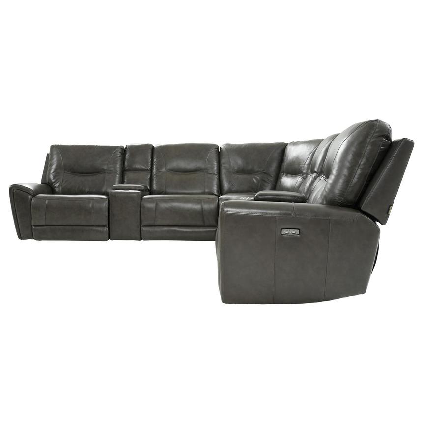 London Leather Power Reclining Sectional with 7PCS/3PWR  alternate image, 3 of 11 images.