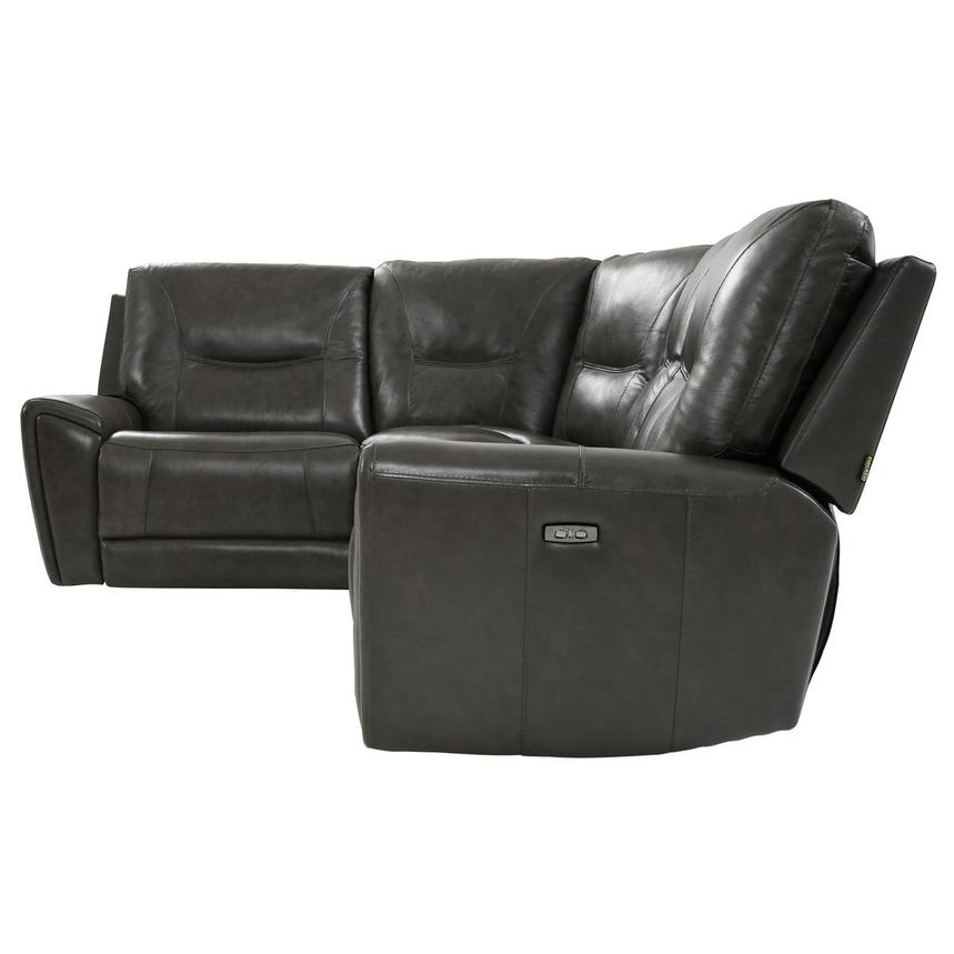 London Leather Power Reclining Sectional with 4PCS/2PWR  alternate image, 3 of 9 images.