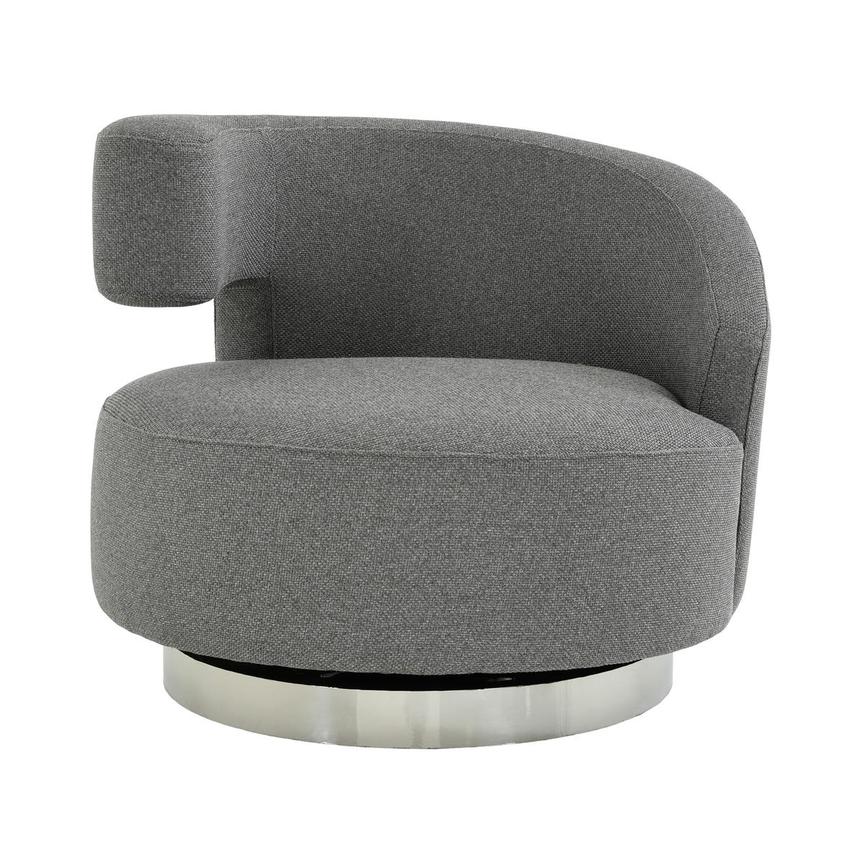 Okru Dark Gray Accent Chair w/2 Pillows  alternate image, 2 of 11 images.
