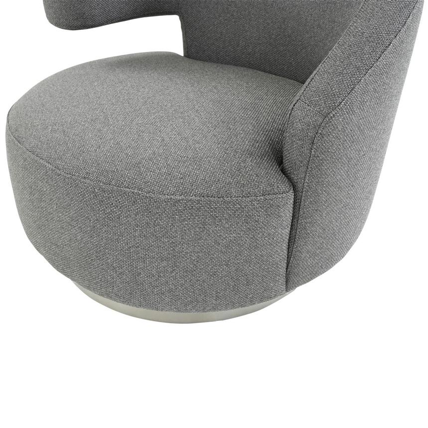 Okru Dark Gray Accent Chair w/2 Pillows  alternate image, 7 of 11 images.