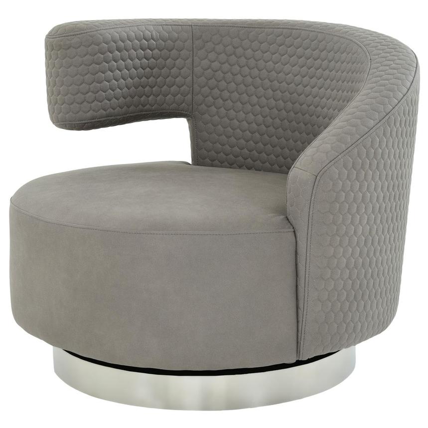 Okru II Light Gray Accent Chair w/2 Pillows  alternate image, 3 of 11 images.