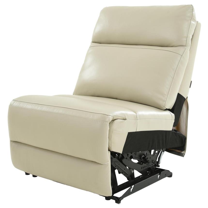 Benz Cream Armless Power Recliner  alternate image, 2 of 5 images.