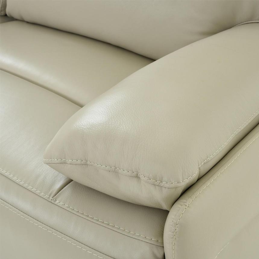 Benz Cream Home Theater Leather Seating with 5PCS/3PWR alternate image, 8 of 12 images.
