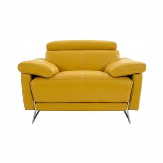 Gabrielle Yellow Leather Power Recliner