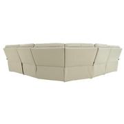 Benz Cream Leather Power Reclining Sectional with 5PCS/2PWR  alternate image, 4 of 9 images.