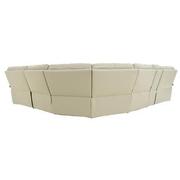 Benz Cream Leather Power Reclining Sectional with 6PCS/3PWR  alternate image, 4 of 11 images.