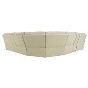 Benz Cream Leather Power Reclining Sectional with 7PCS/3PWR  alternate image, 4 of 11 images.