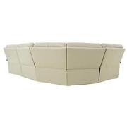 Benz Cream Leather Power Reclining Sectional with 4PCS/2PWR  alternate image, 4 of 9 images.