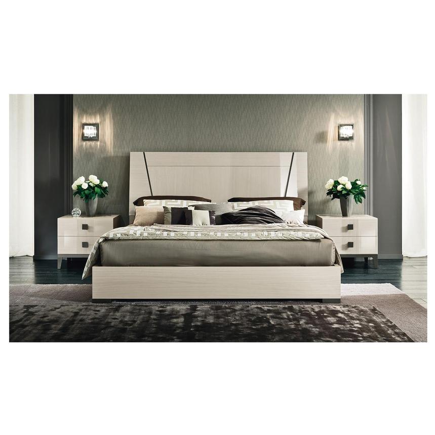 Mont Blanc Gray Queen Panel Bed  alternate image, 2 of 8 images.