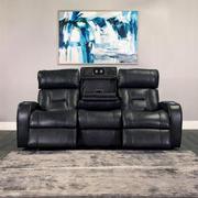 Gio Gray Leather Power Reclining Sofa w/Console  alternate image, 2 of 15 images.