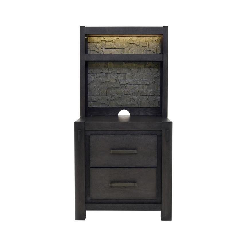 Roca Brown Nightstand w/Pier Units  main image, 1 of 11 images.