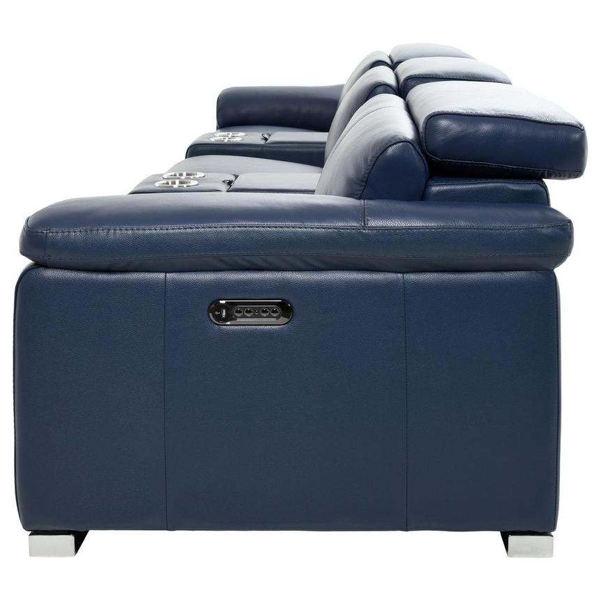Charlie Blue Home Theater Leather Seating with 5PCS/3PWR  alternate image, 5 of 13 images.