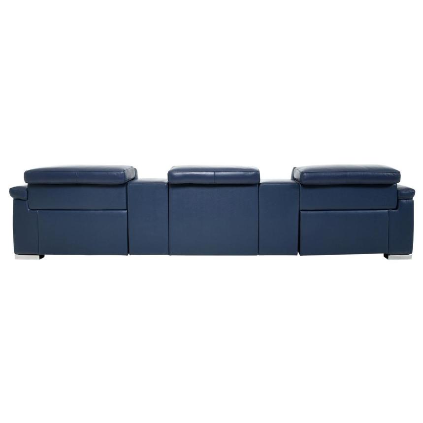 Charlie Blue Home Theater Leather Seating with 5PCS/2PWR alternate image, 6 of 13 images.