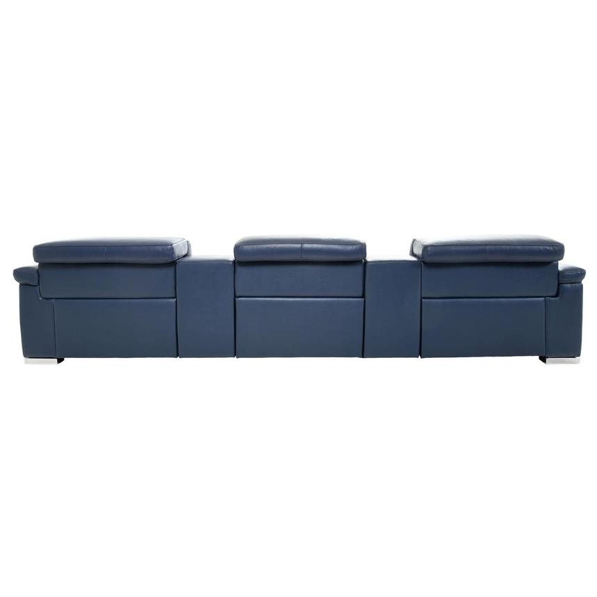 Charlie Blue Home Theater Leather Seating with 5PCS/3PWR alternate image, 6 of 13 images.