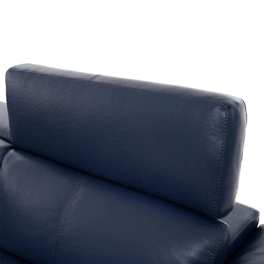 Charlie Blue Leather Power Reclining Sectional with 5PCS/2PWR  alternate image, 6 of 11 images.