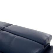 Charlie Blue Leather Power Reclining Sectional with 6PCS/2PWR  alternate image, 7 of 12 images.