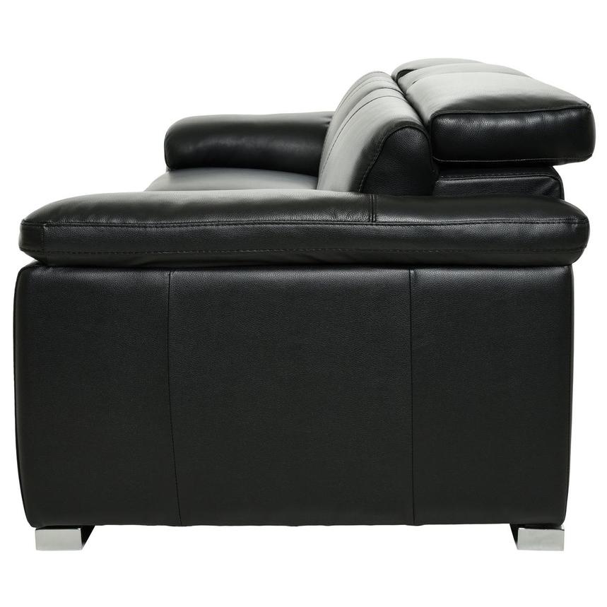 black leather sofa and chair