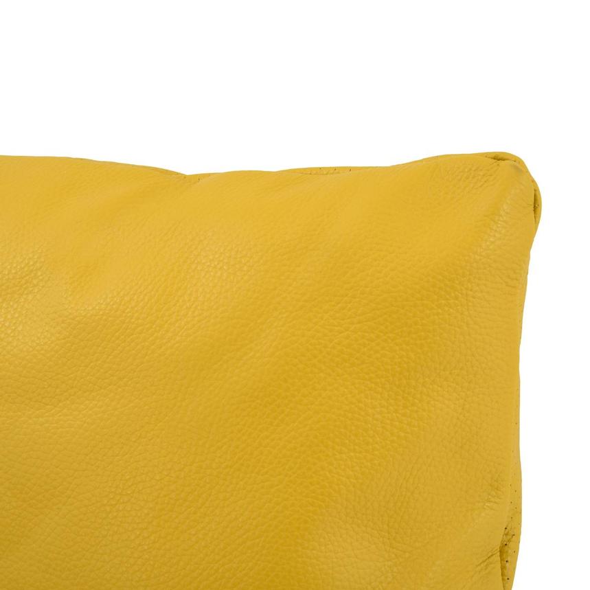 Cute Yellow Leather Swivel Chair w/2 Pillows  alternate image, 10 of 11 images.