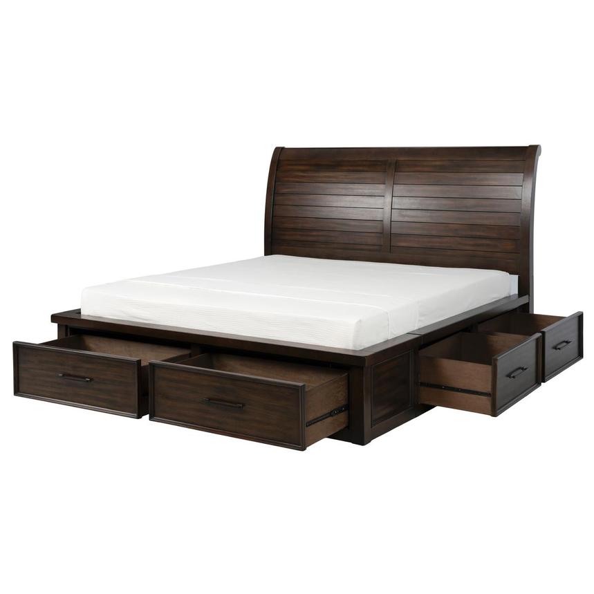 Justin Brown King Storage Bed  alternate image, 4 of 10 images.