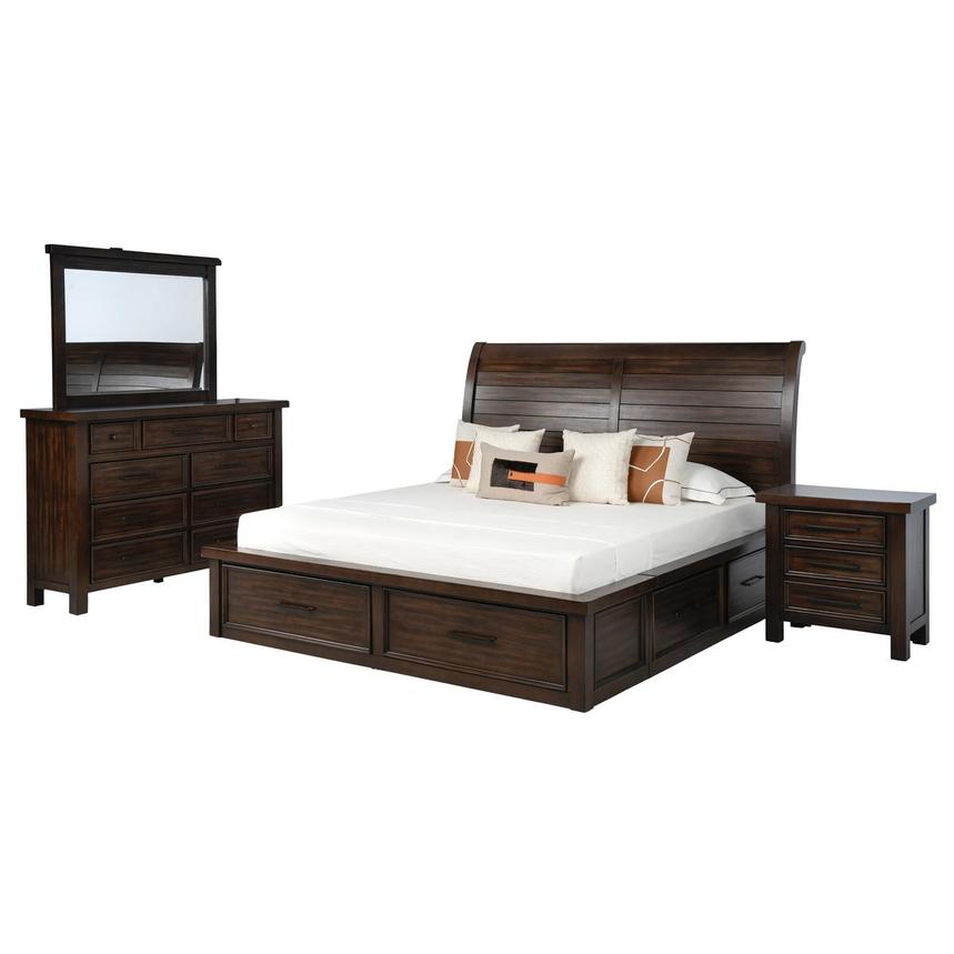 Justin Brown 4-Piece King Bedroom Set main image, 1 of 6 images.