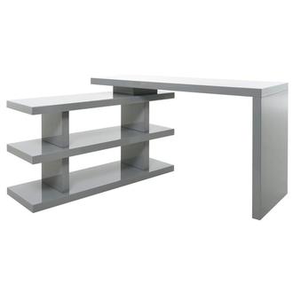 Jax Gray L-Shaped Desk