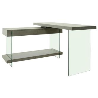 Cherish White L-Shaped Desk | El Dorado Furniture