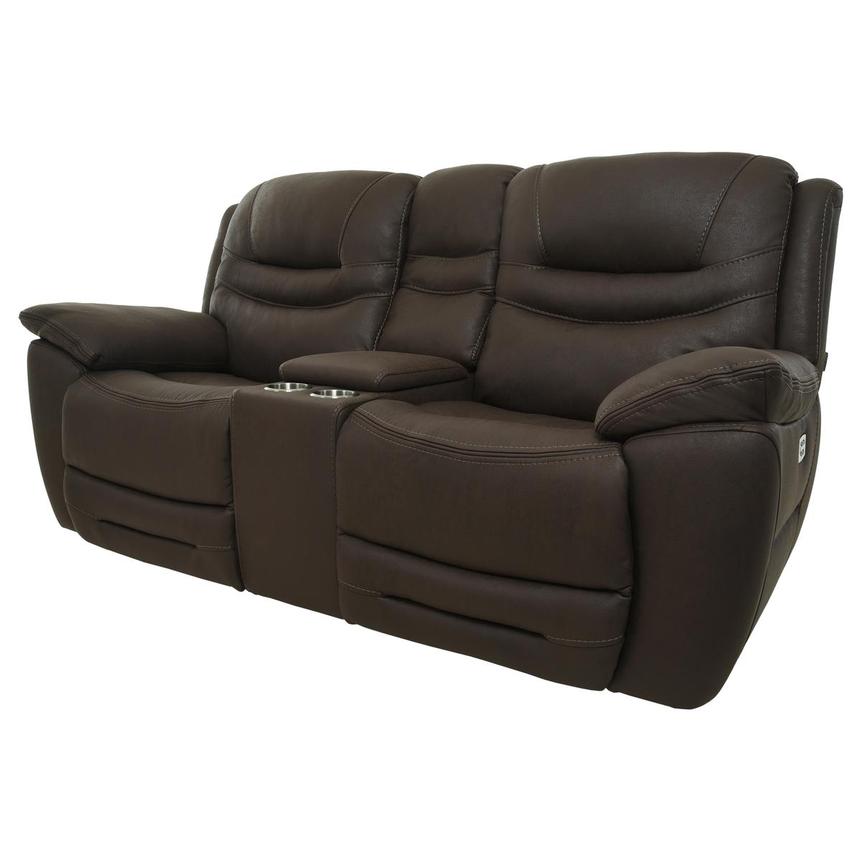 Dan Brown Power Reclining Sofa w/Console  alternate image, 3 of 15 images.