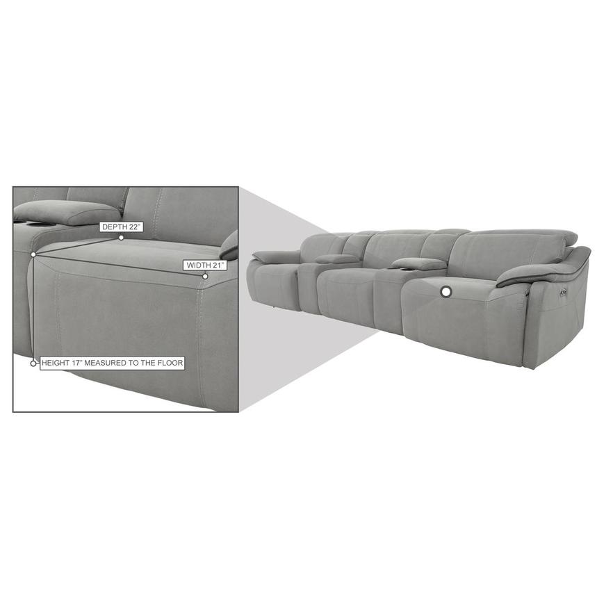 Dallas Home Theater Seating With 5pcs, Theatre Seating Sleeper Sofa