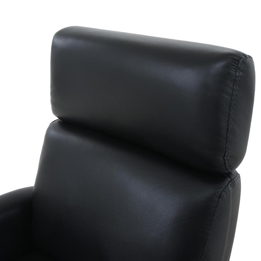 Lucca Black Leather Power Recliner  alternate image, 7 of 10 images.