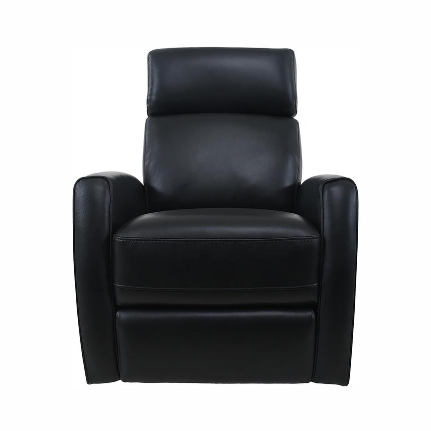 Lucca Black Leather Power Recliner El Dorado Furniture