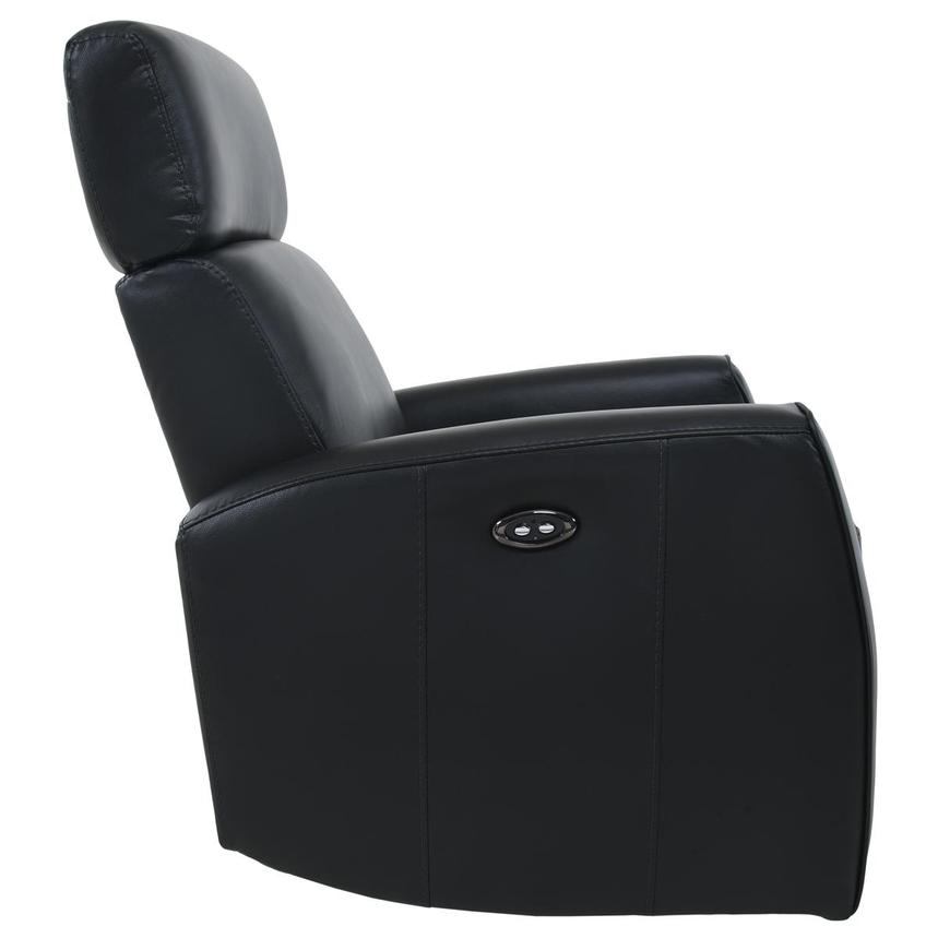 Lucca Black Leather Power Recliner El Dorado Furniture