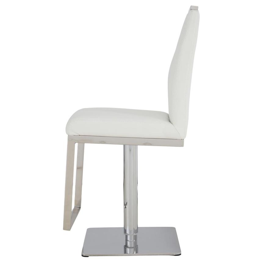 Hyde Leather White Leather Adjustable Stool  alternate image, 6 of 12 images.
