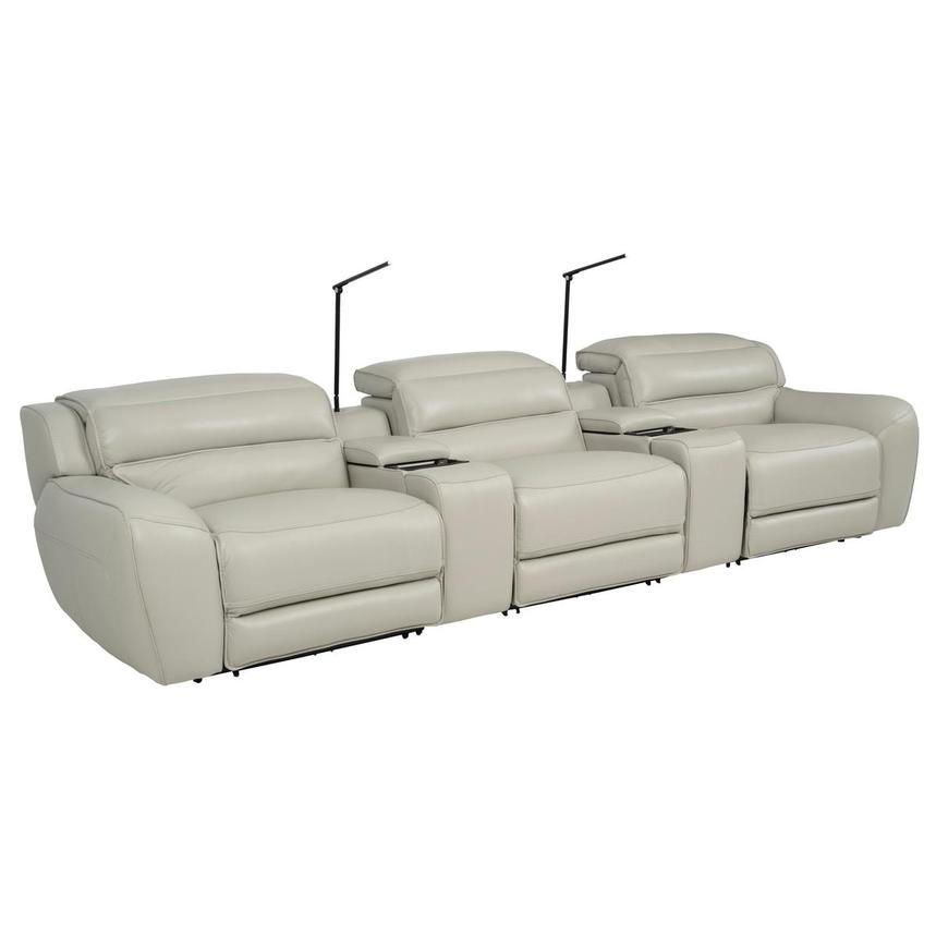 Cosmo II Home Theater Leather Seating with 5PCS/2PWR  alternate image, 3 of 15 images.