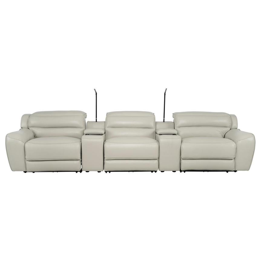 Cosmo II Home Theater Leather Seating with 5PCS/3PWR main image, 1 of 15 images.