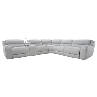 Cosmo ll Leather Power Reclining Sectional with 6PCS/2PWR