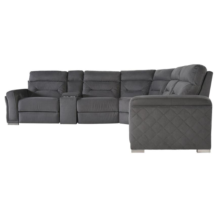 Kim Gray Power Reclining Sectional with 6PCS/2PWR  alternate image, 4 of 7 images.
