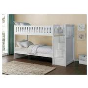 Balto White Twin Bunk Bed w/Storage  alternate image, 2 of 7 images.