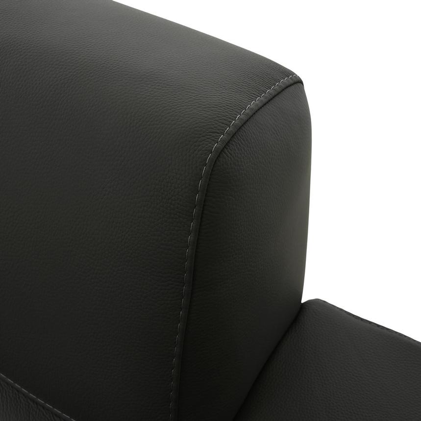 Milani Dark Gray Leather Chair  alternate image, 6 of 10 images.