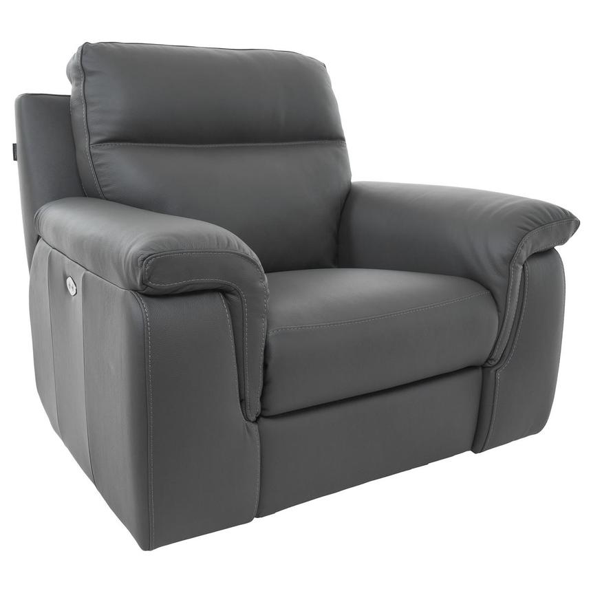 Alan Gray Leather Power Recliner  alternate image, 7 of 14 images.