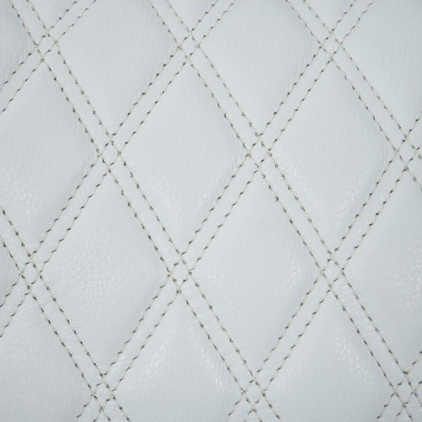 Softee White Power Reclining Leather Sofa w/Console  alternate image, 20 of 22 images.