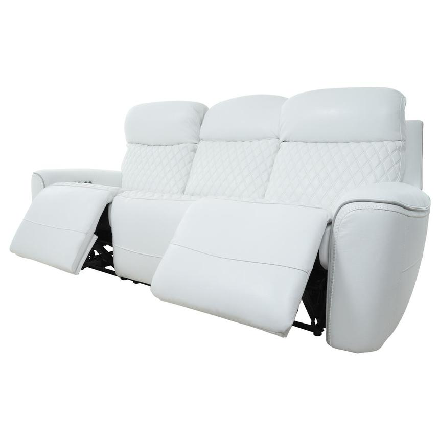 White leather reclining couch sale