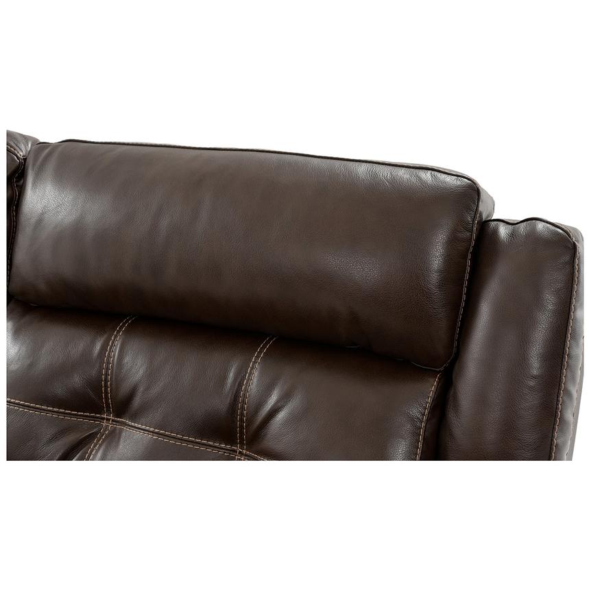 Stallion Brown Leather Power Reclining Sectional with 5PCS/2PWR  alternate image, 6 of 10 images.