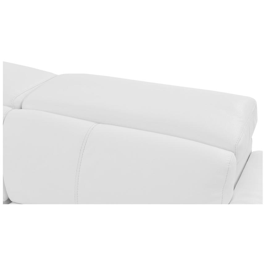 Charlie White Leather Power Reclining Sectional with 5PCS/2PWR  alternate image, 6 of 10 images.
