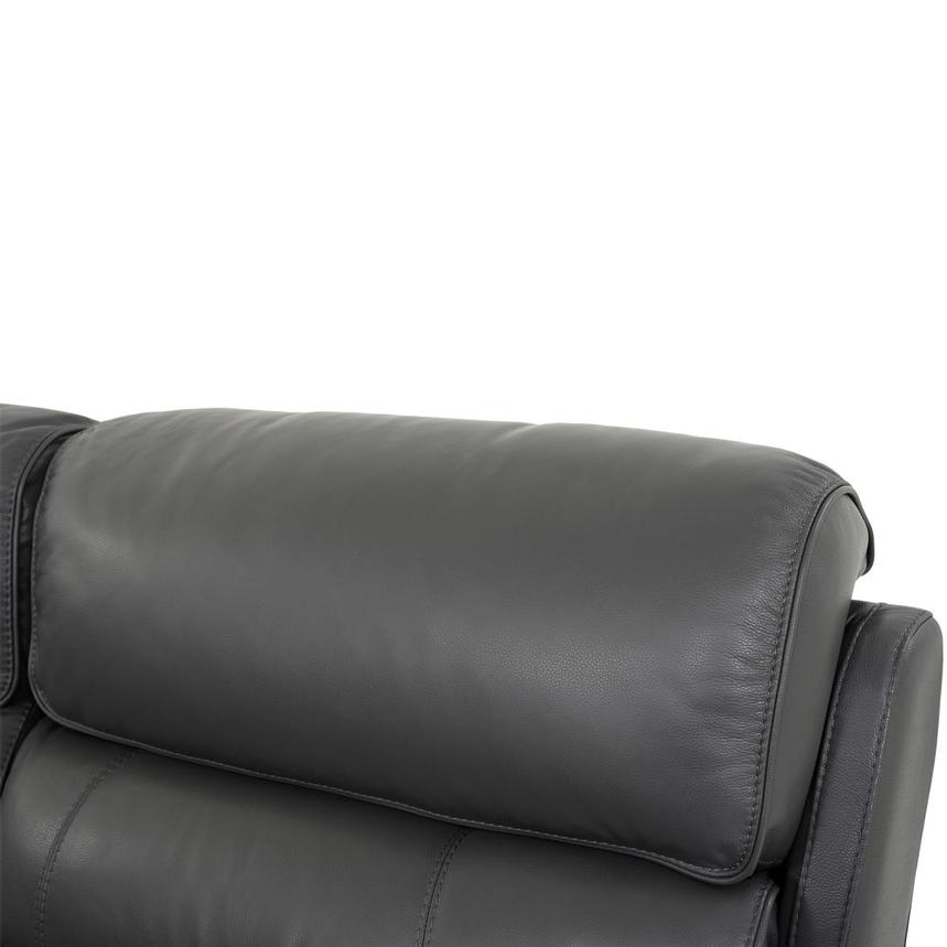 Cody Gray Leather Power Reclining Sectional with 5PCS/3PWR  alternate image, 6 of 8 images.