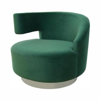 Okru II Green Swivel Chair