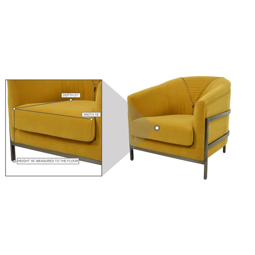 Dempsey skrivebord kok Lauren Yellow Accent Chair | El Dorado Furniture