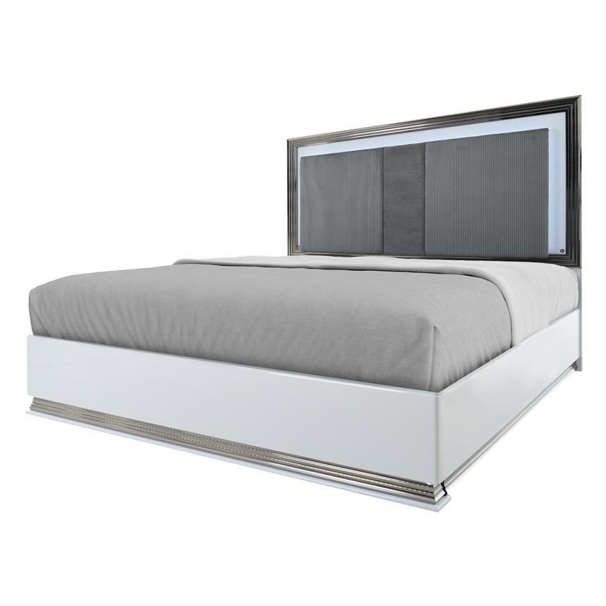 Leah White King Panel Bed  alternate image, 3 of 10 images.
